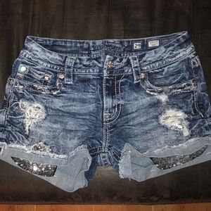 Miss Me Bling Shorts Size 29 Rare Hard to Find